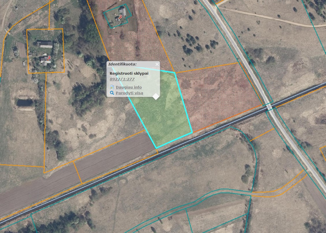 1,0527 HA Širvintų r. sav., Alionių sen., Trapelių k.