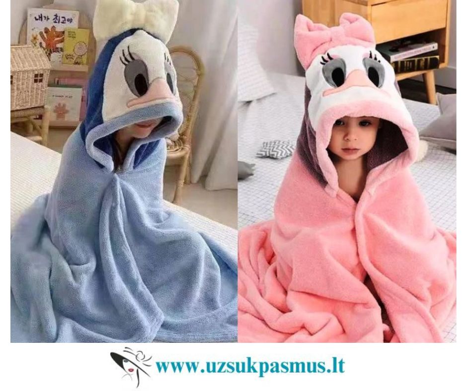 Minkštučiai vaikiški rankšluosčiai – pelerinos