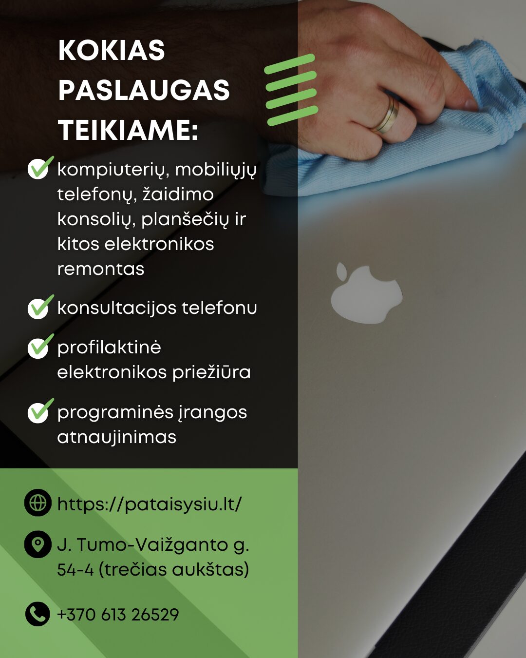 Kompiuterių, telefonų ir kitos elektronikos remontas Plungėje