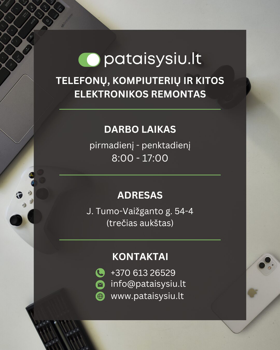 Kompiuterių, telefonų ir kitos elektronikos remontas Plungėje