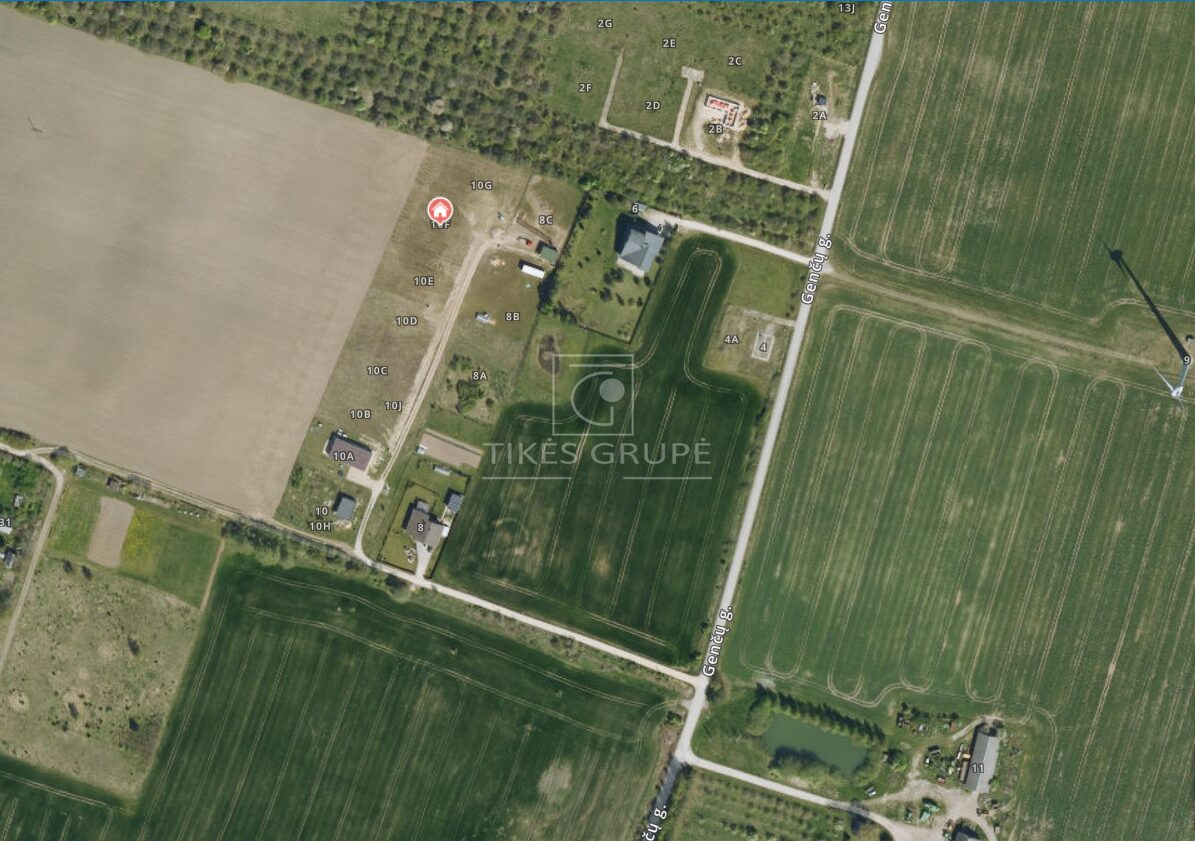 PARDUODAMAS NAMŲ VALDOS SKLYPAS PRYŠMANČIŲ KAIME, KRETINGOS RAJONE, Genčų g. 10G