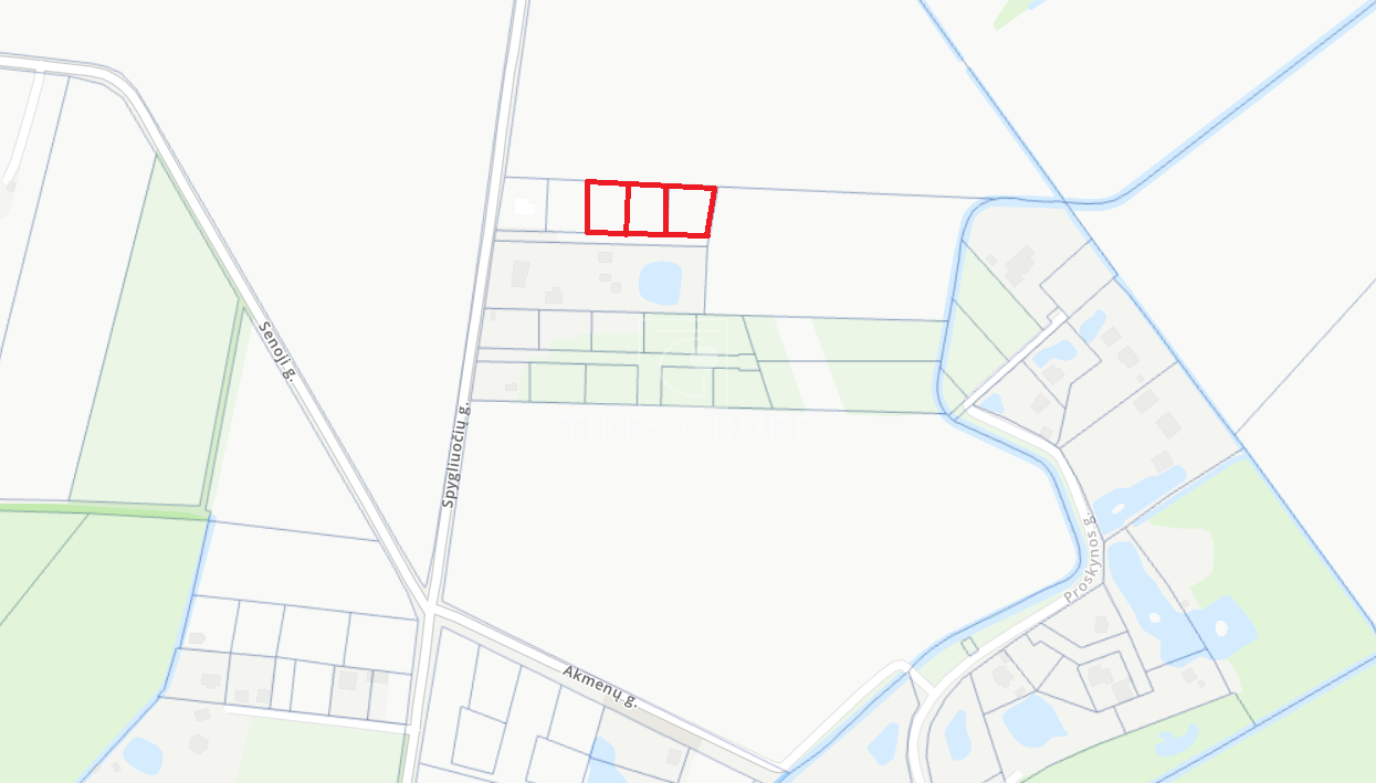 Klaipėdos rajone, Šakinių kaime parduodami 3 namų valdos sklypai