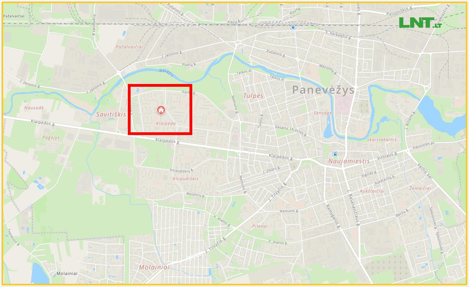 Parduodamas 1 kambario butas antrame aukšte, 38,39 kv/m Dariaus ir Girėno g. 21, Panevėžyje.