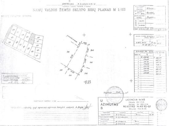 15,4 ARAI ŽEMĖS SKLYPAS Vilnius, Saidžiukų g. 14, GYVENAMŲJŲ NAMŲ KVARTALE