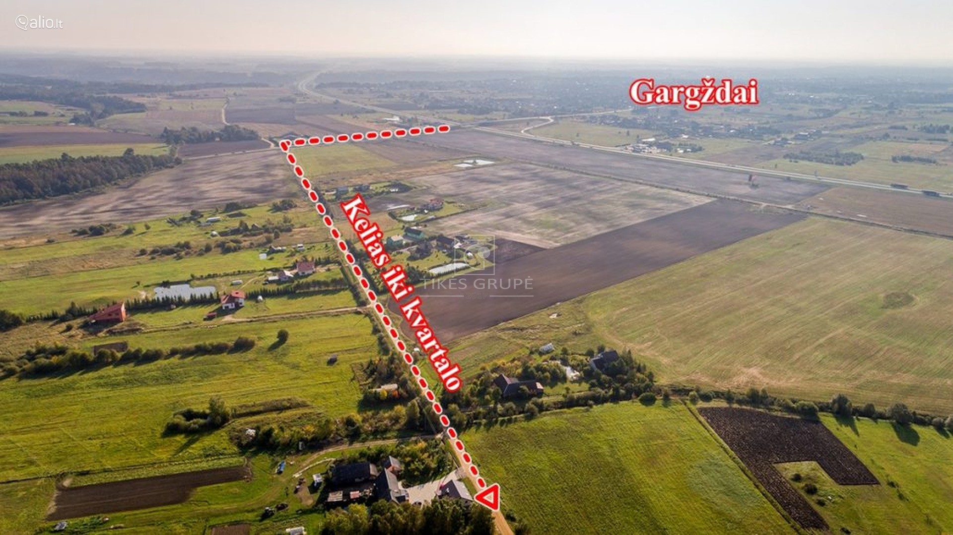 Netoli Gargždų miesto, parduodamas investicinis projektas, skirtas namų statybai.