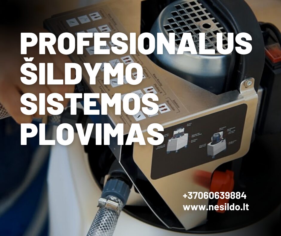 Šildymo sistemos plovimas