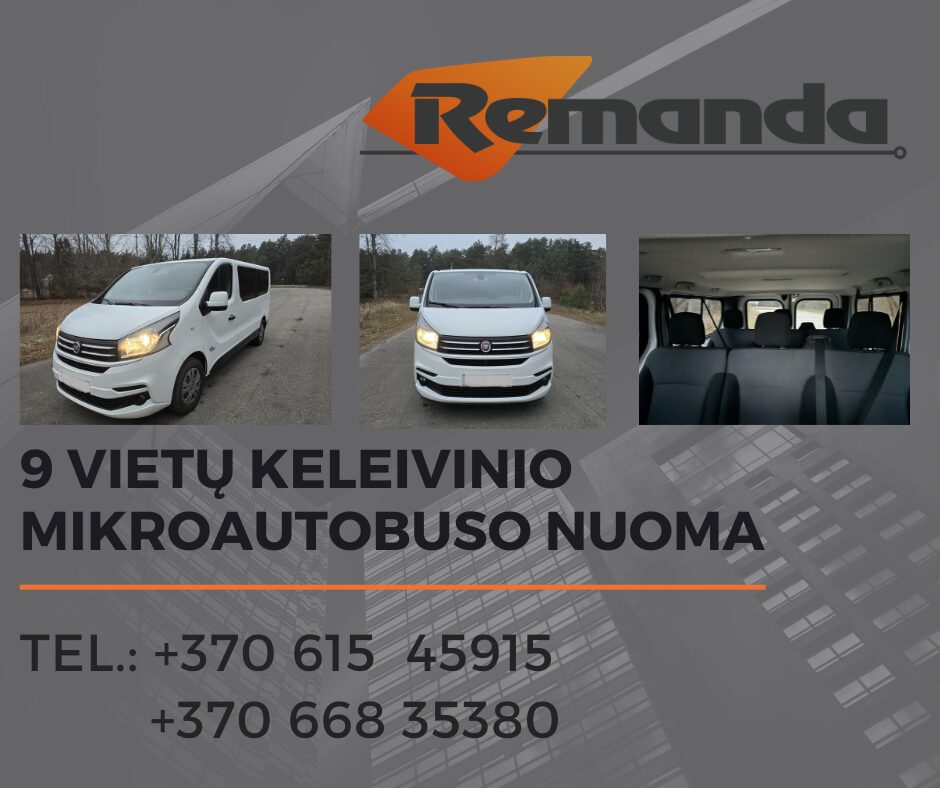 Krovininių ir keleivinio mikroautobusų nuoma