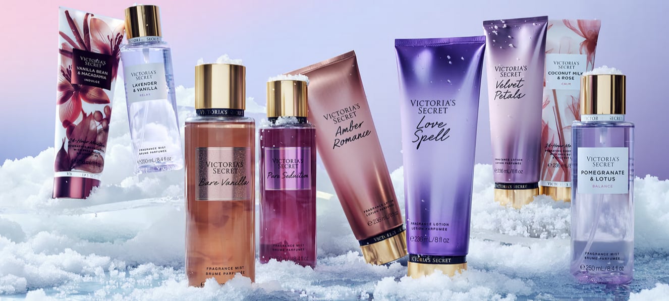 Victoria’s Secret kūno dulksnos ir kūno losjonai