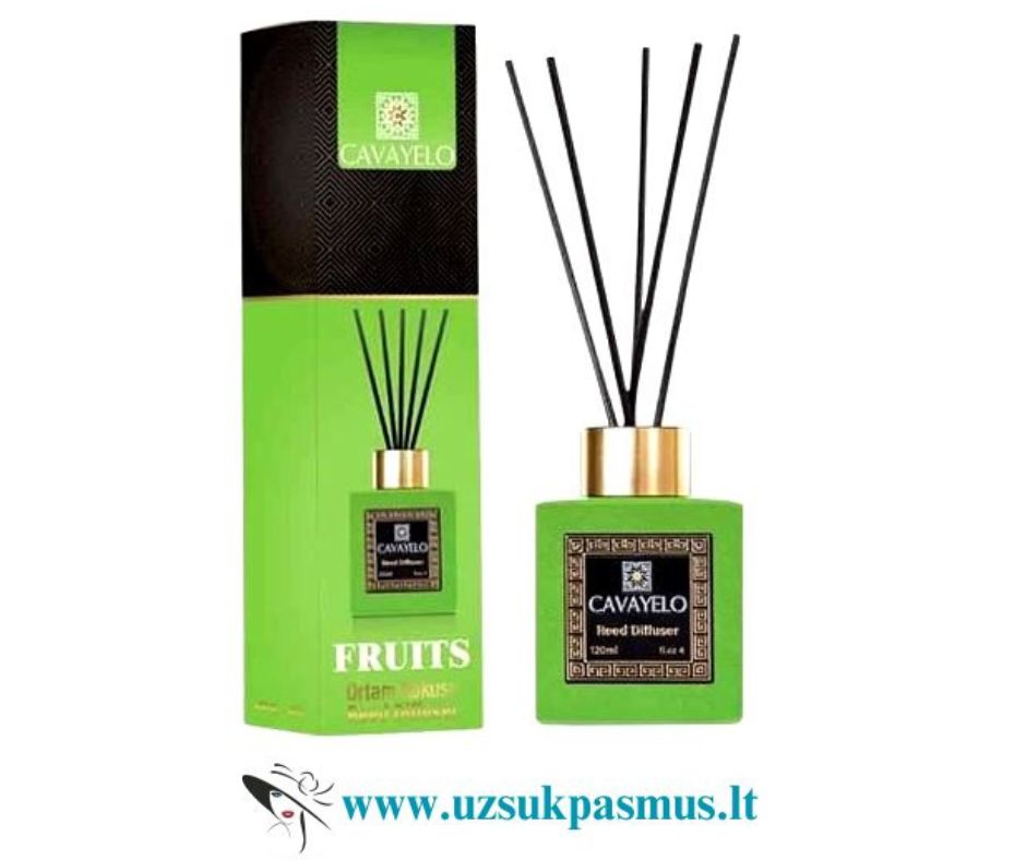 Cavayelo Black Crystal prabangūs namų kvapai stikliniame zomšiniame buteliuke