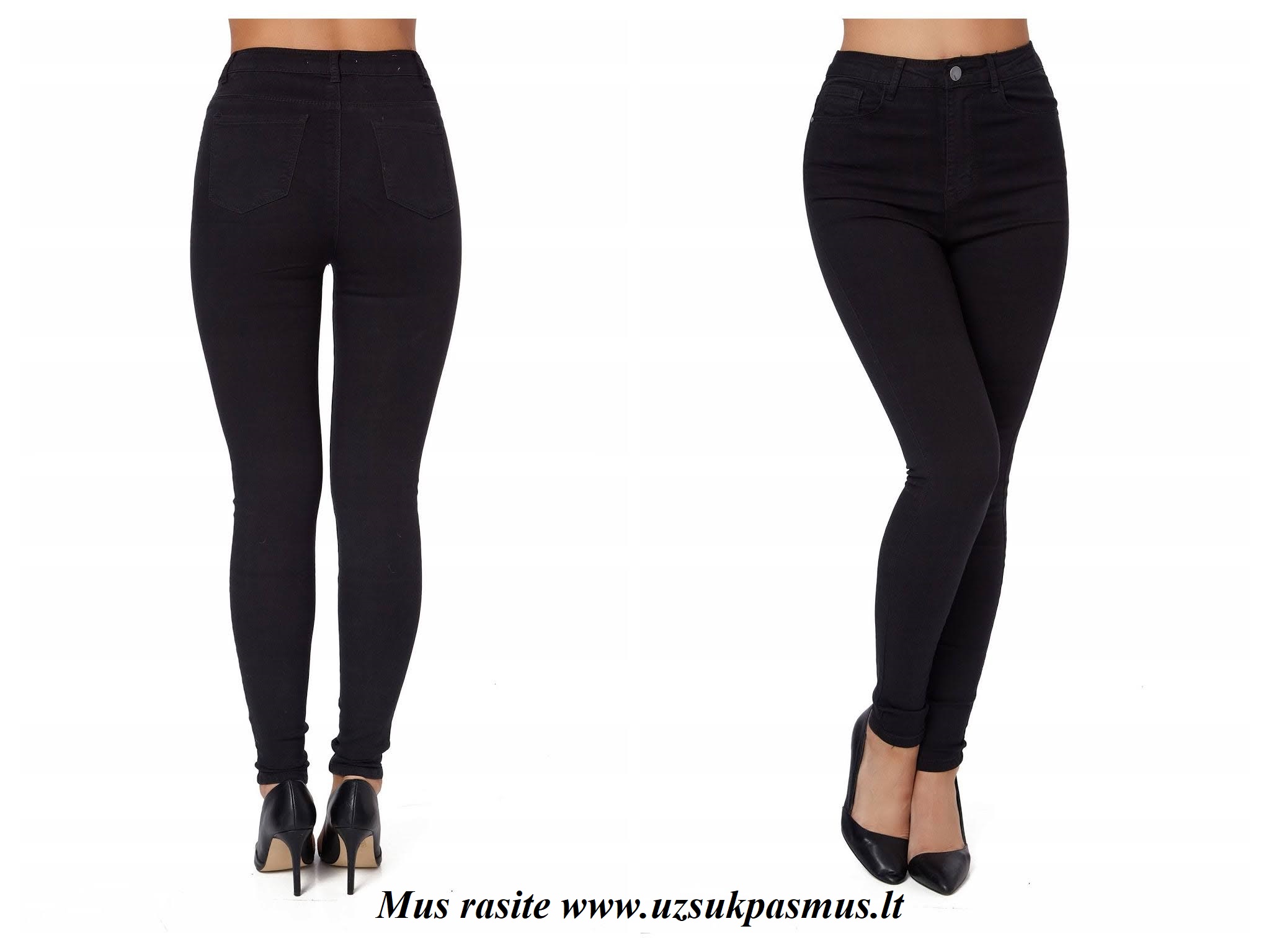 Labai tamprūs, siaurėjantys, aukštu liemeniu Goodies džinsai