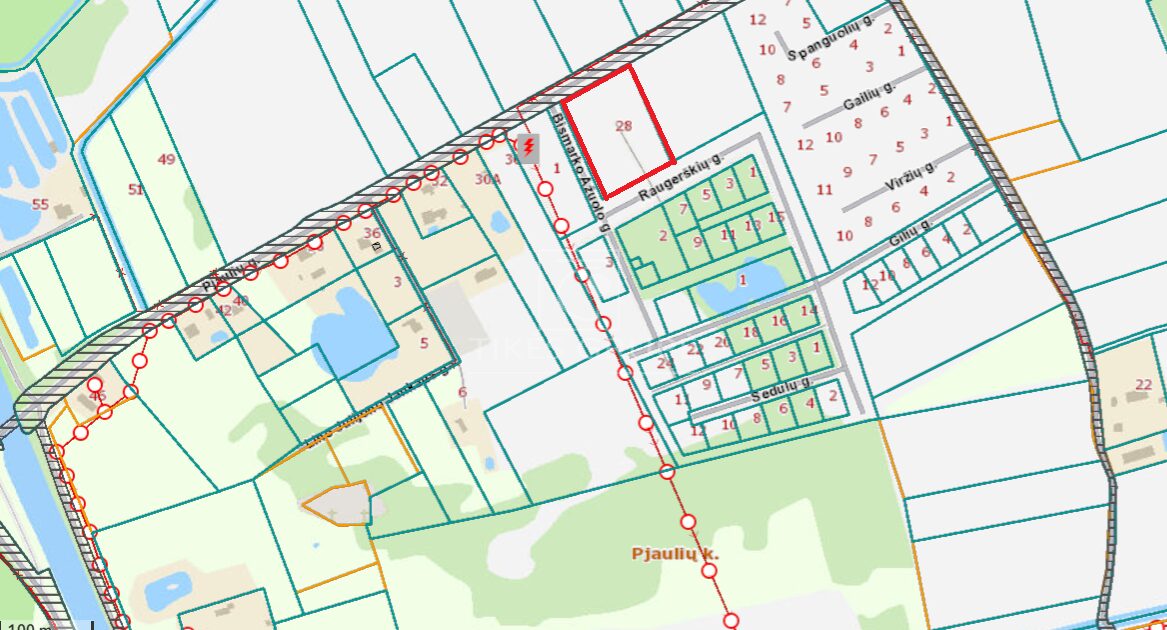 Parduodamas erdvus namų valdos sklypas Pjaulių k., Klaipėdos raj. (netoli Drevernos)