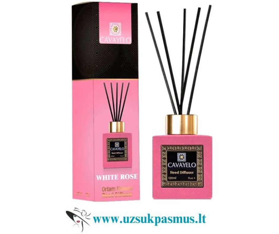 Cavayelo Black Crystal prabangūs namų kvapai stikliniame zomšiniame buteliuke