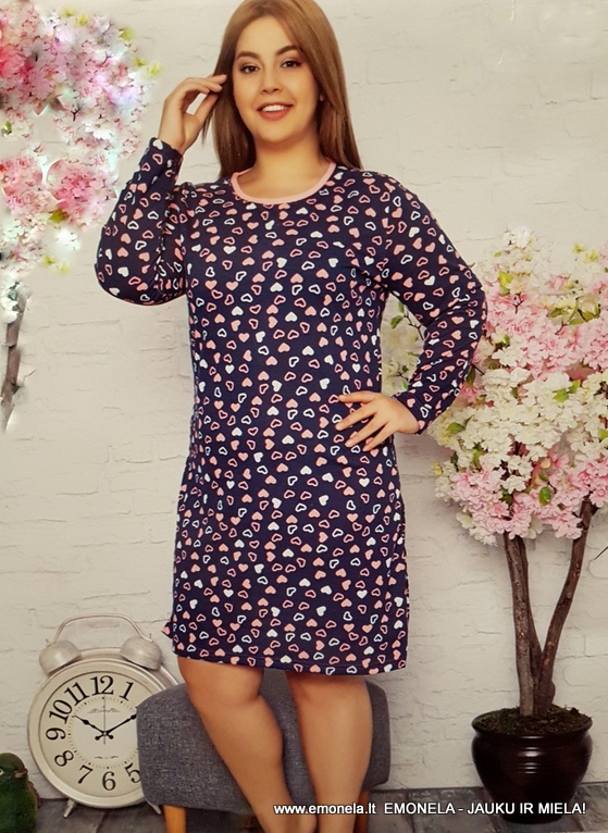 Moteriški naktiniai su širdelėmis