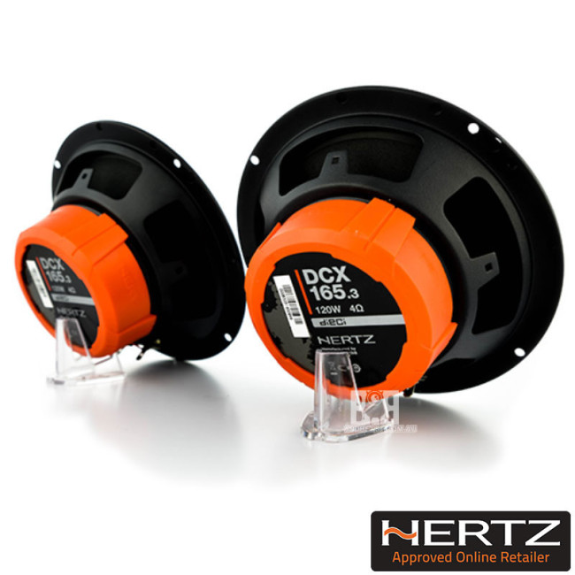 Hertz Dieci DCX 165.3 koaksialiniai garsiakalbiai automobiliui 16cm 2jų juostų 240W | 2 vnt. komplekte