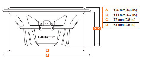 Hertz Dieci DCX 165.3 koaksialiniai garsiakalbiai automobiliui 16cm 2jų juostų 240W | 2 vnt. komplekte