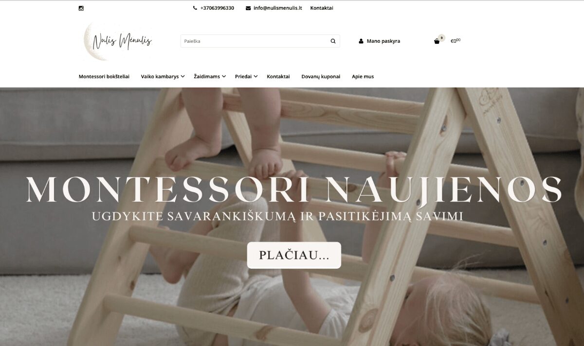 Lavinamieji Montessori žaislai įvairaus amžiaus vaikams – Nulismenulis.lt