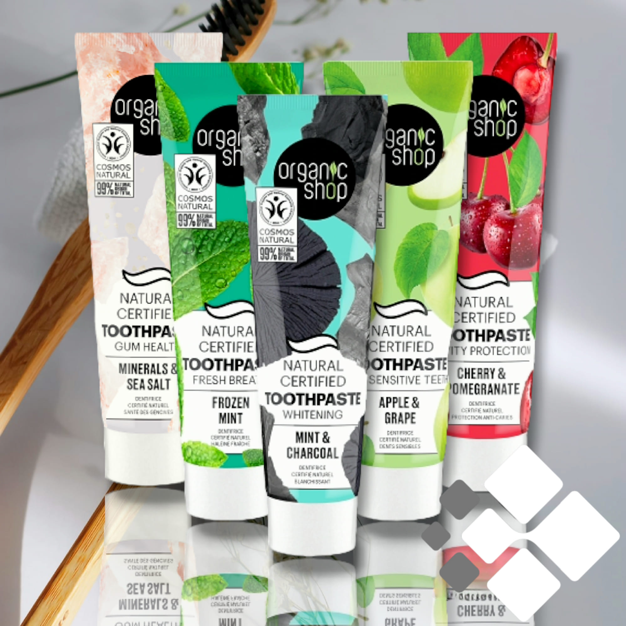 Dantų pastos ORGANIC SHOP