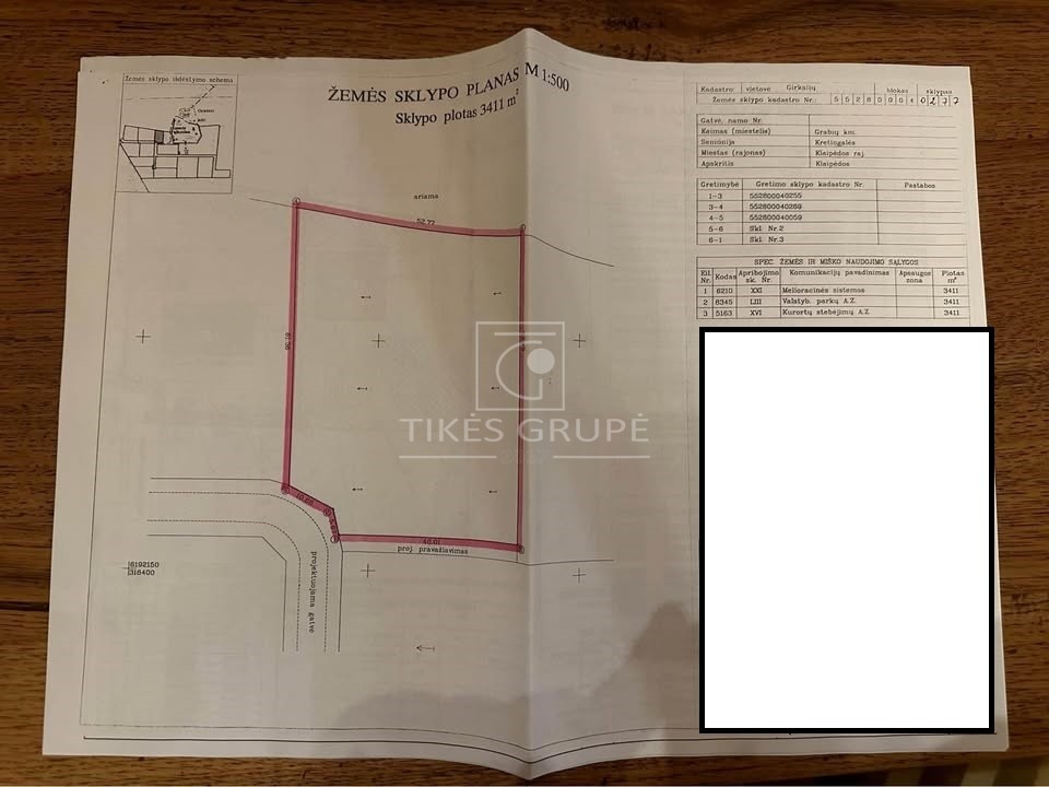 Klaipėdos r. sav., Grabių k., namų valdos paskirties sklypas 34,11a