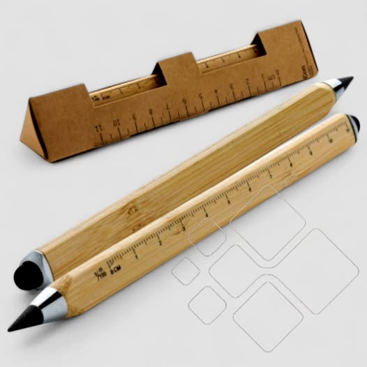 Grafitinis pieštukas EON bambuko korpuse