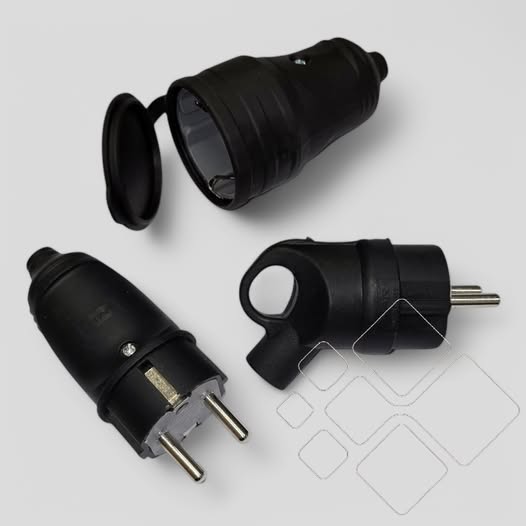 Gumuoti kištukai, lizdai