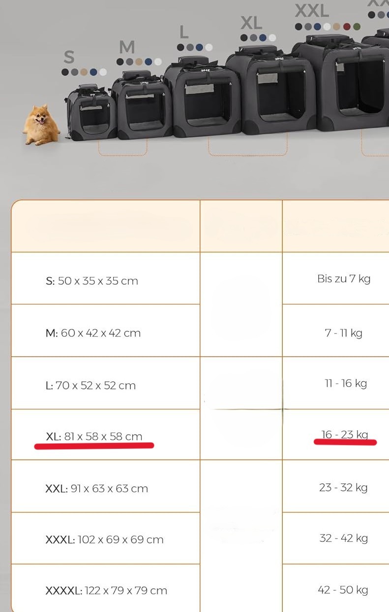 Sulankstomas, šunų transportavimo krepšys XL