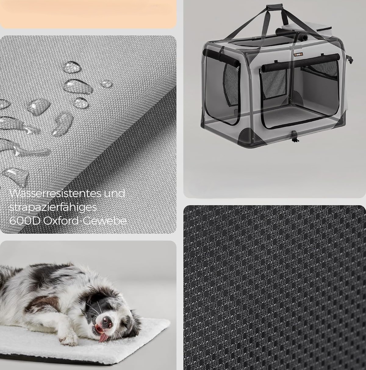 Sulankstomas, šunų transportavimo krepšys XL