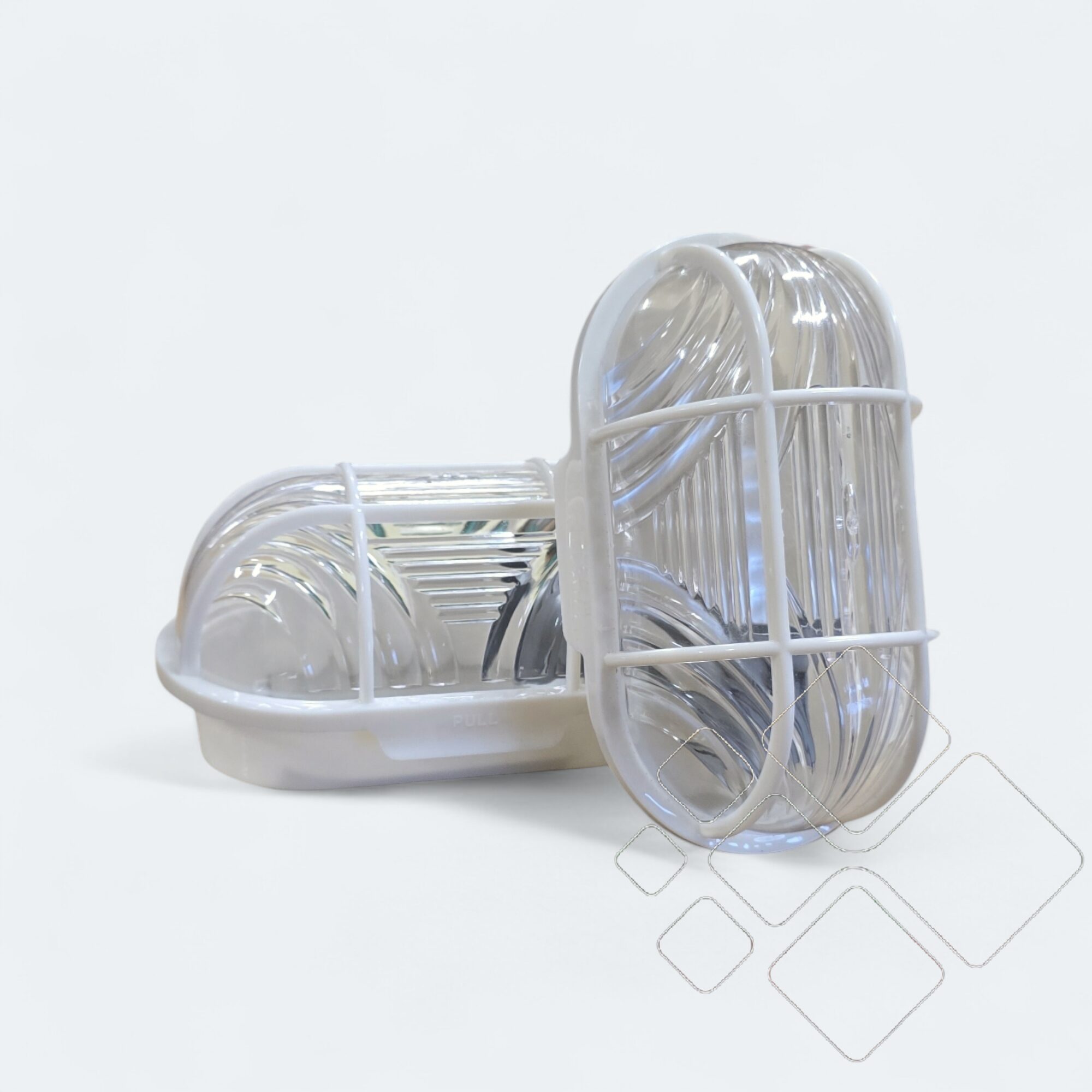 Plastikinis šviestuvas su grotelėmis KAFESLI