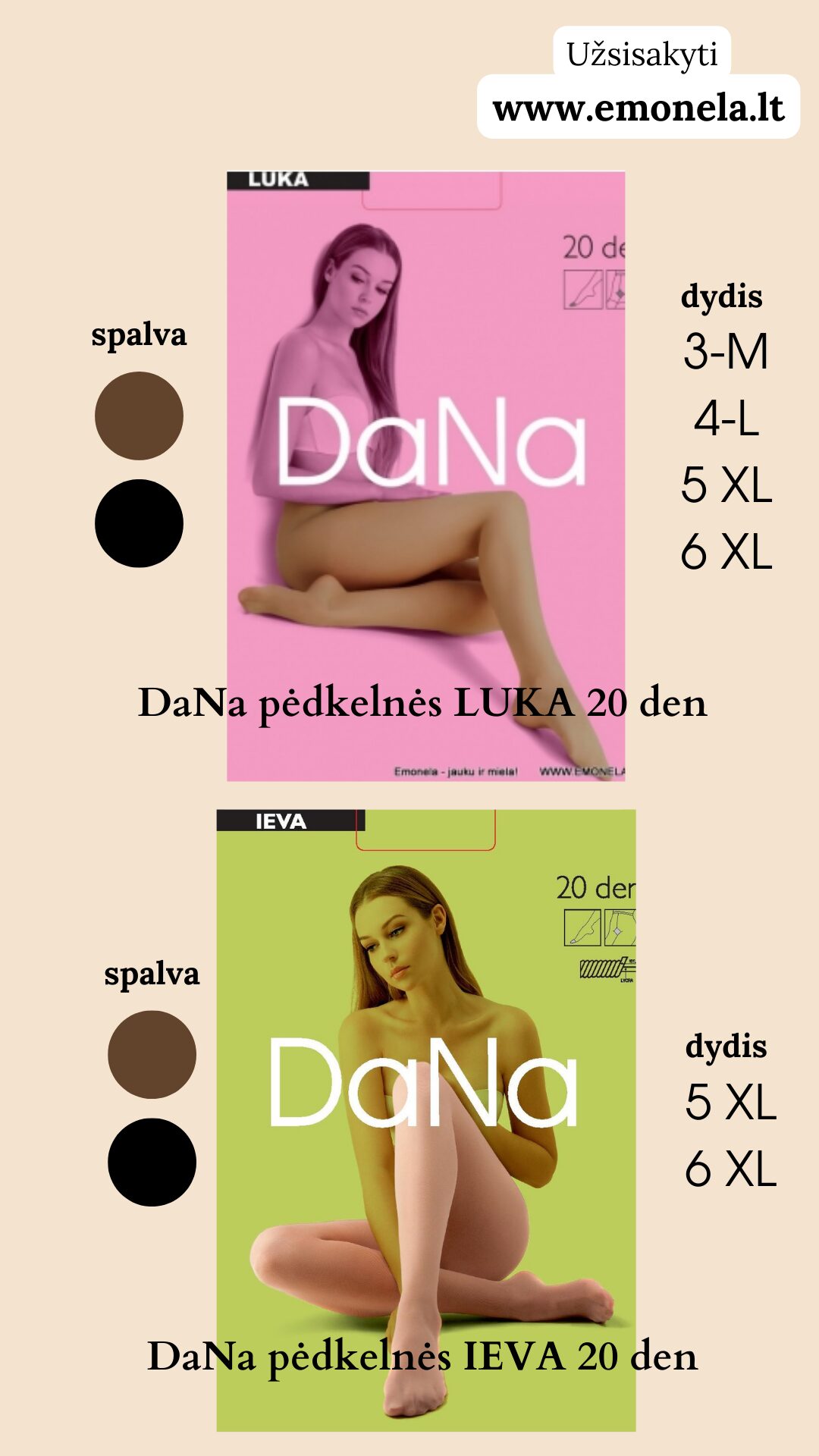 6XL Pėdkelnės 40 den – nebėgantis pynimas! Didesni dydžiai internetu