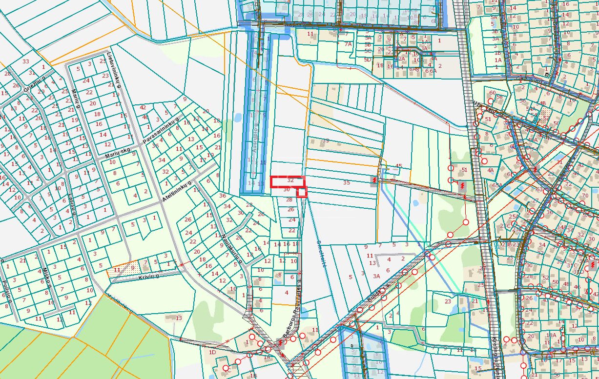 Parduodamas 24,53 arų sklypas gyvenamųjų namų statybai Gargždų miesto teritorijoje, Barboros Radvilaitės g.
