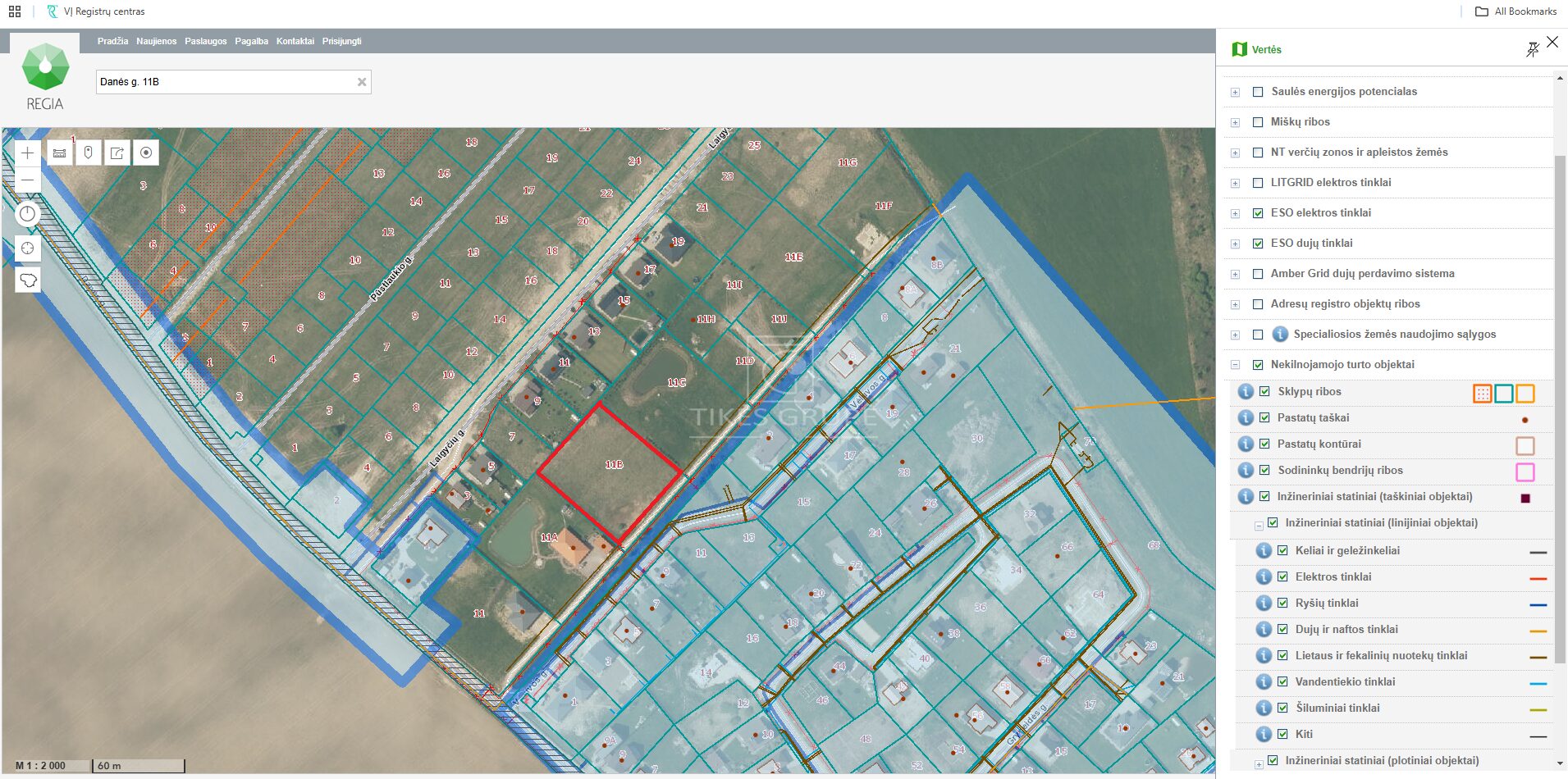 Parduodamas 55 a sklypas gyvenamųjų namų statybai Triušeliuose, Danės g.