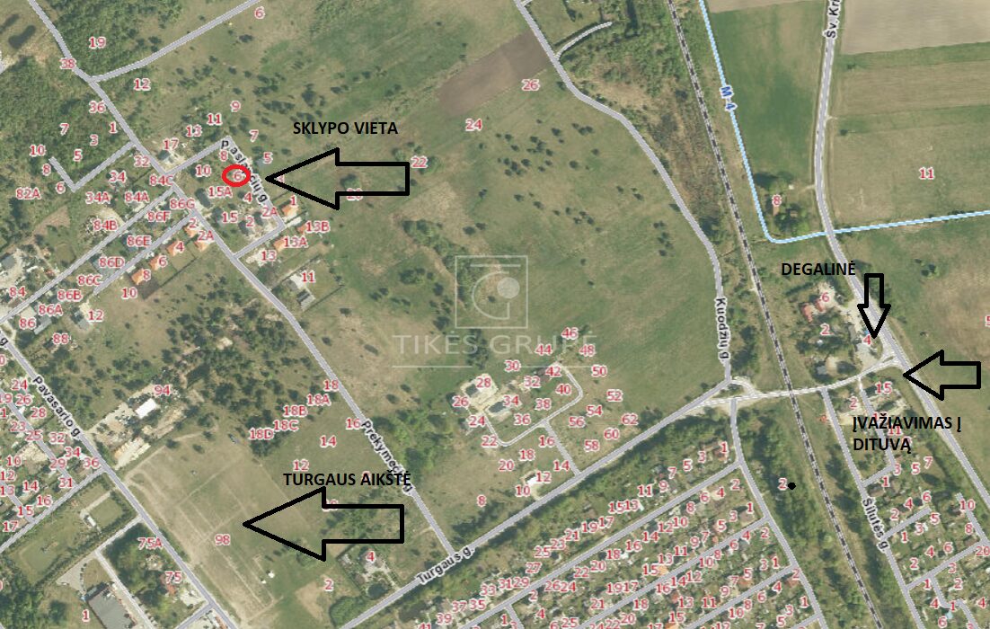 Parduodamas 10 arų sklypas gyvenamajai statybai Dituvoje, Paslapčių g.