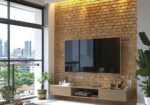 TV sienų apdaila dekoratyviniu akmeniu
