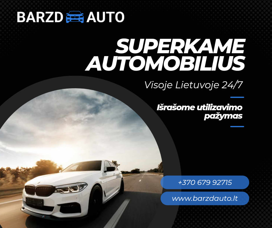Automobilių supirkimas. UTENA