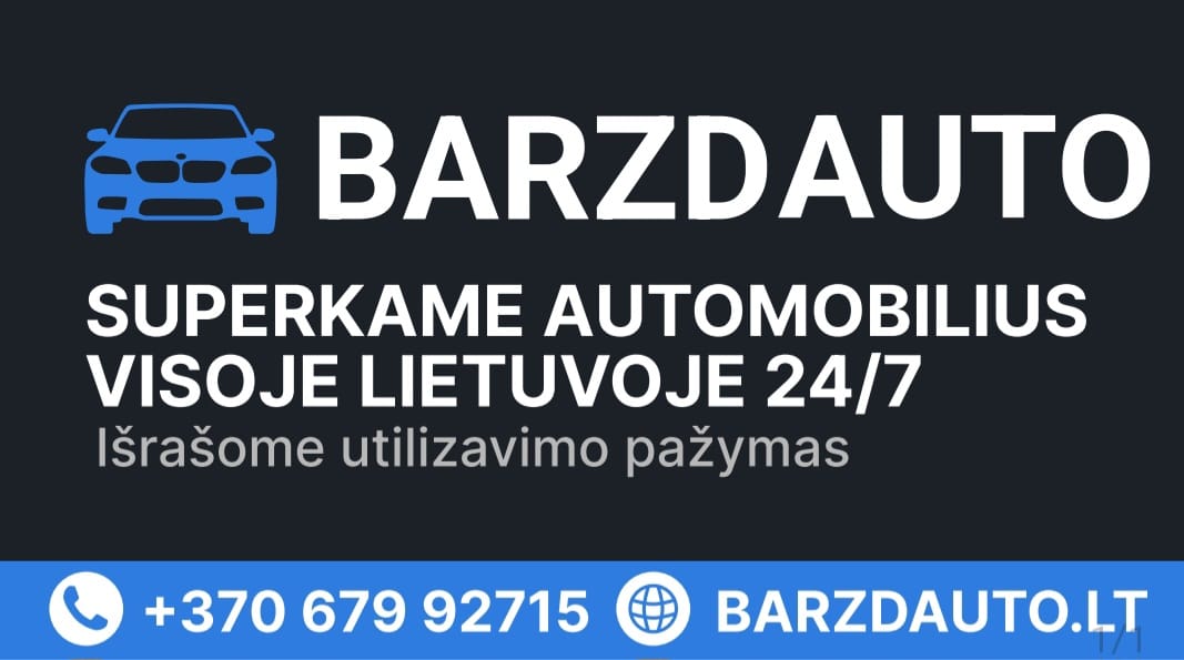 Automobilių supirkimas. ALYTUS