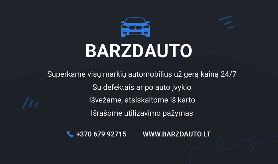 Automobilių supirkimas. MARIAMPOLE