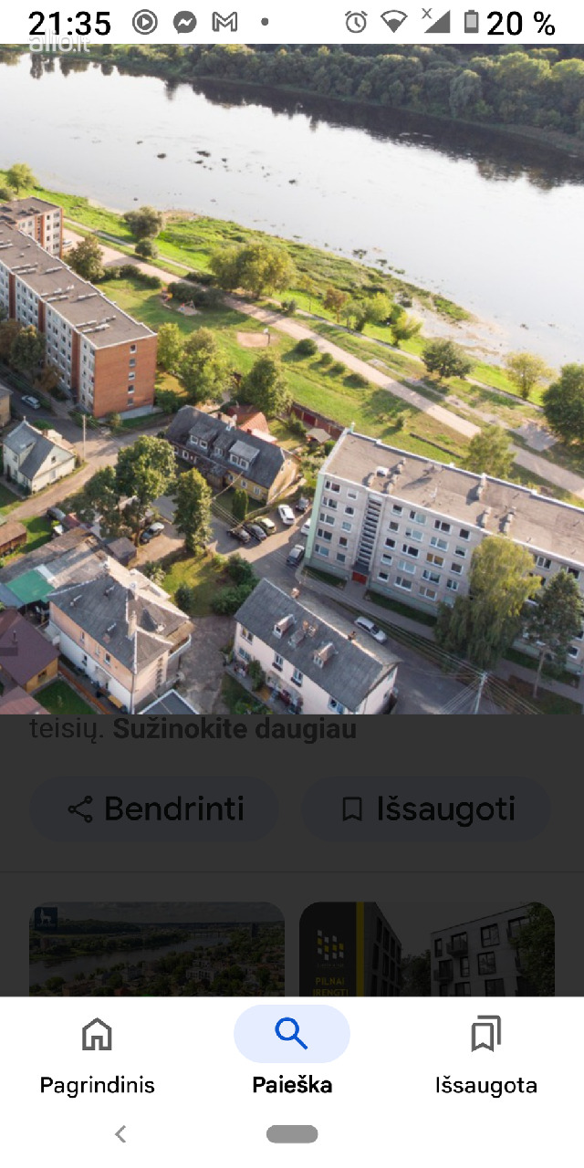 Namo dalį arti Centro ir šalia Nemuno