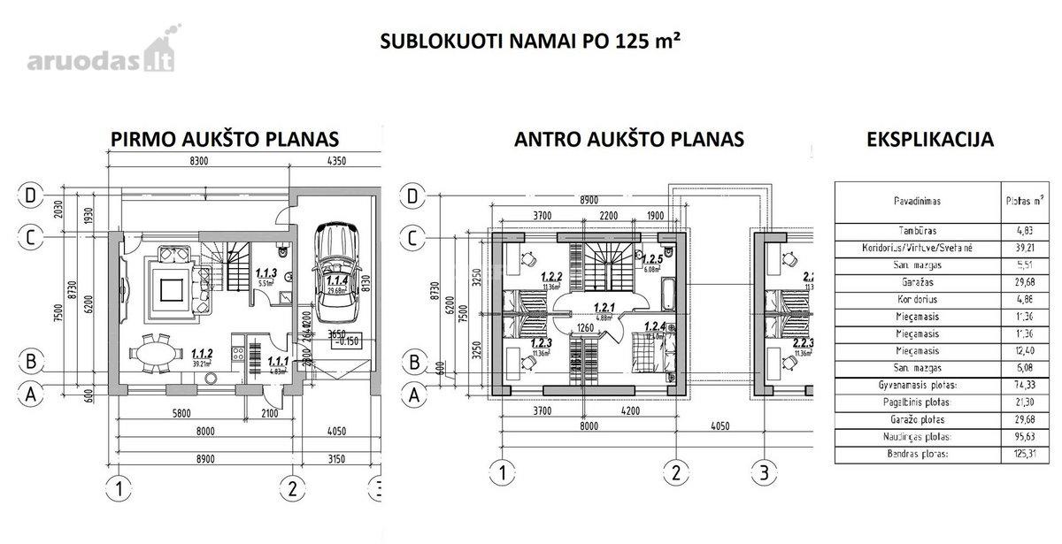 Parduodamas Jakuose šiuolaikiškas A+ klasės, Klaipėdos r.