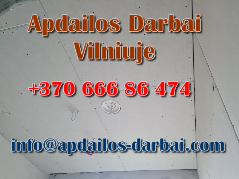 Apdailos darbai Villniuje be tarpininkų