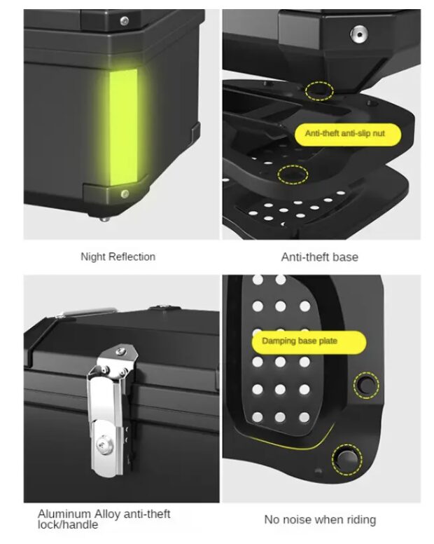 Motociklo dėžė 36l plastikinė