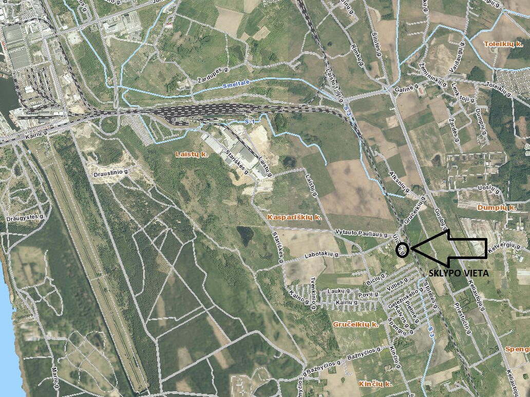 Parduodamas 12.17 arų sklypas su projektu ir vietinėmis komunikacijomis – Kaspariškių k., Ulonų g. netoli Klaipėdos