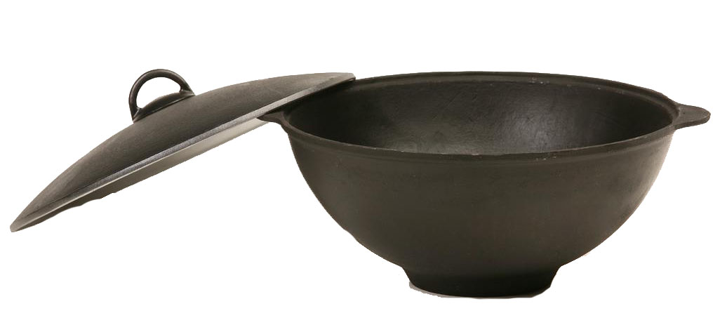 Ketaus kazanai, keptuvės, turistiniai katiliukai