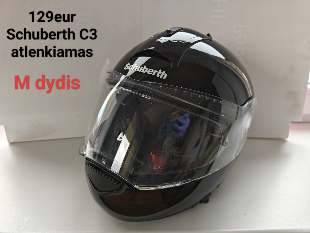 Moto salmai S, M, XL dydžiai Schuberth, Nolan.