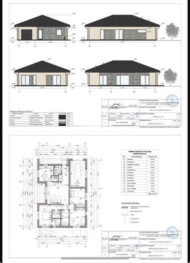 Parduodamas sklypas su namo projektu Palanga