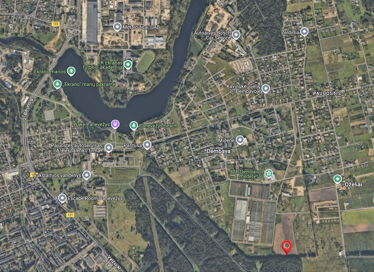 Sklypas Dembavos k. Velžio sen., Panevėžio r.