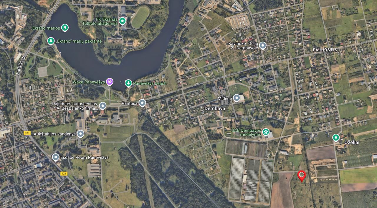 6 arų žemės sklypas Dembavos k. Panevėžio r.