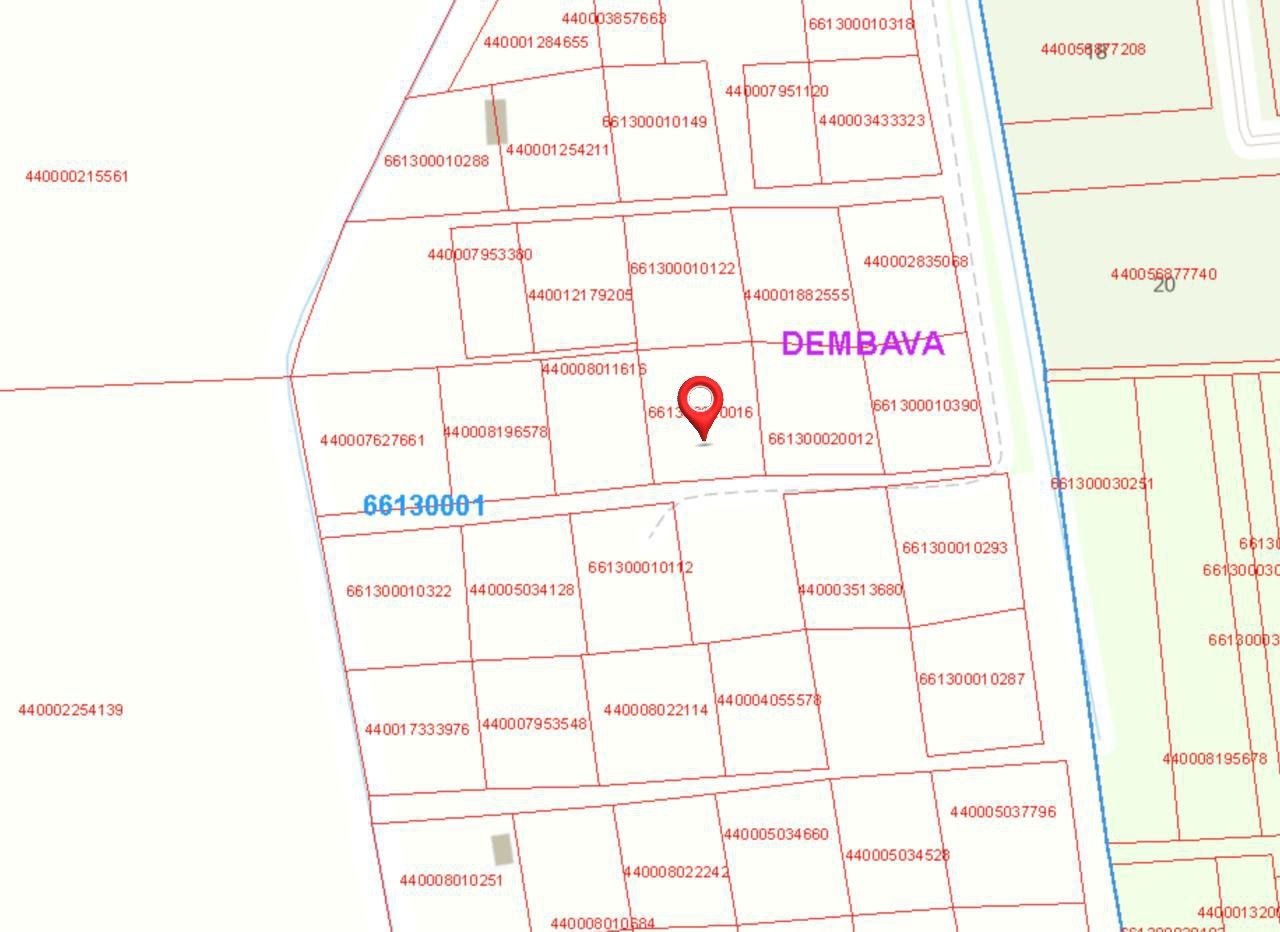 6 arų žemės sklypas Dembavos k. Panevėžio r.