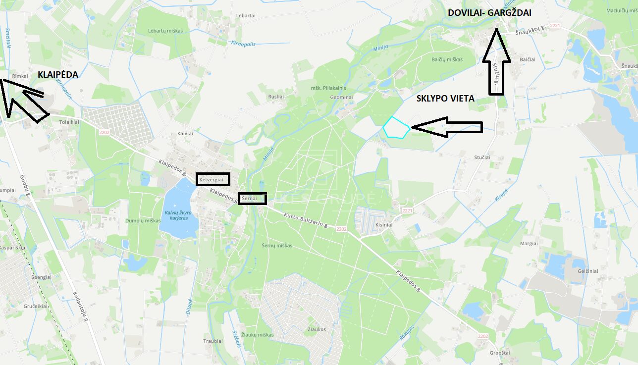 Parduodamas 10,90 ha žemės ūkio sklypas Dovilų sen., Jurgių k.