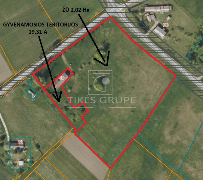 Parduodamas žemės ūkio ir gyvenamosios paskirties sklypas Saugų seniūnijoje, Sakūtėlių kaime!