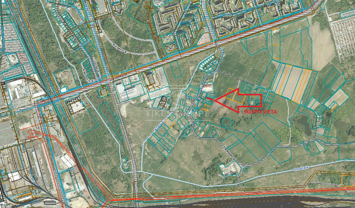 Parduodamas Kitos paskirties sklypas vienbučių ir dvibučių pastatų teritorijos Žardupės g., 6,5 arų
