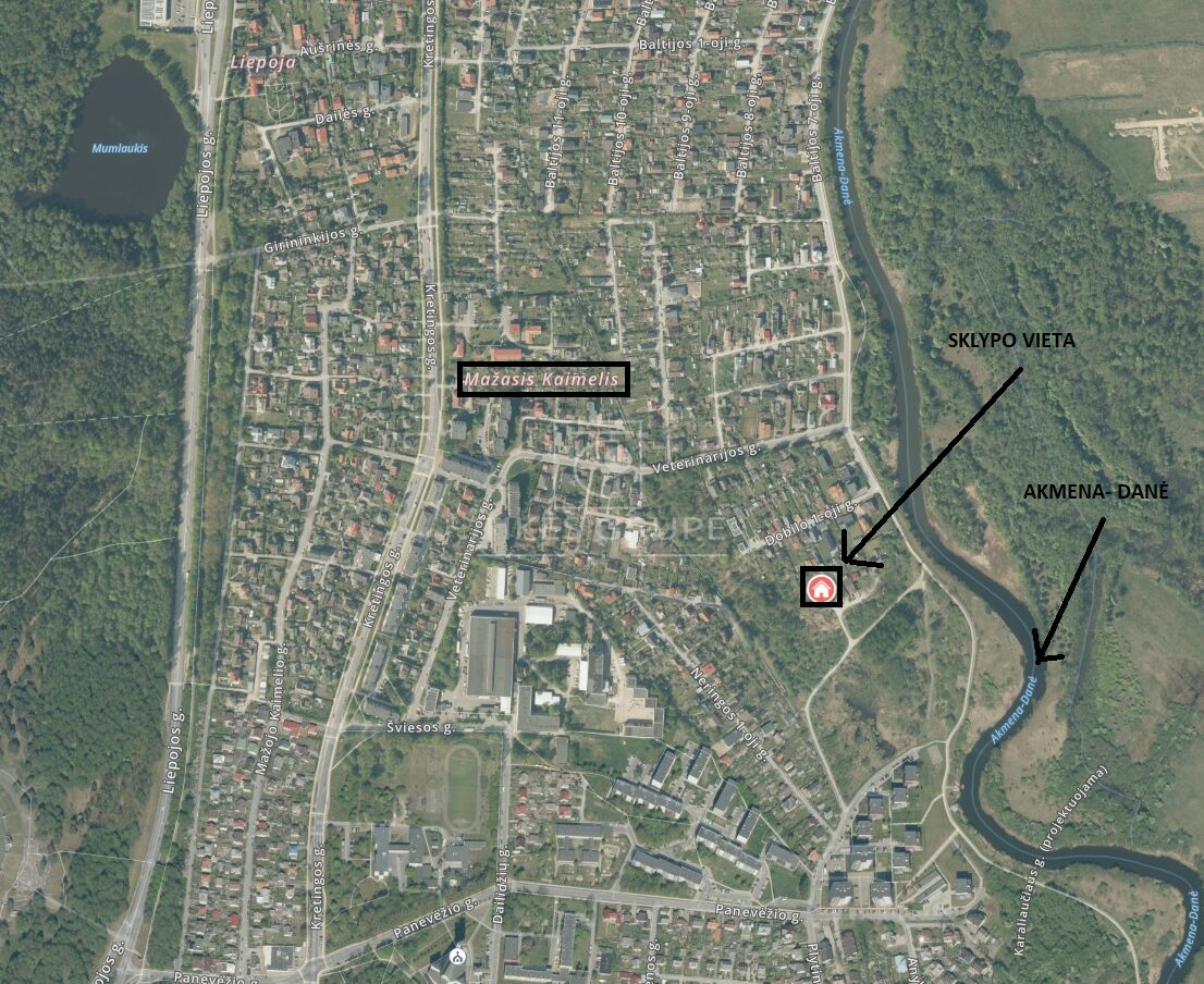 PARDUODAMAS 6,8 ARŲ SKLYPAS MAŽAJAME KAIMELYJE, S/B Dobilas, DOBILO 2-OJOJE GATVĖJE